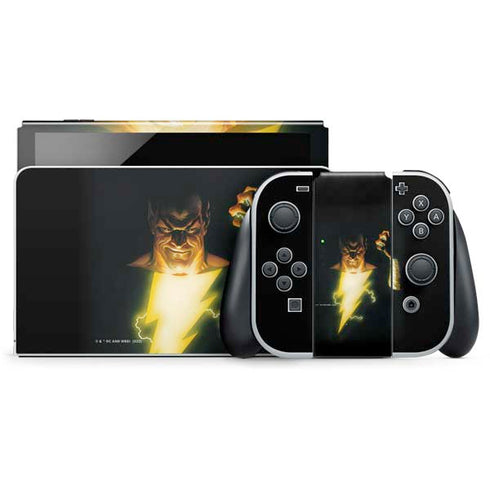 DC Comics Justice Society of America #23 Cover Painting Black Adam Original Art by Alex Ross Nintendo Switch OLED (2021) Skin